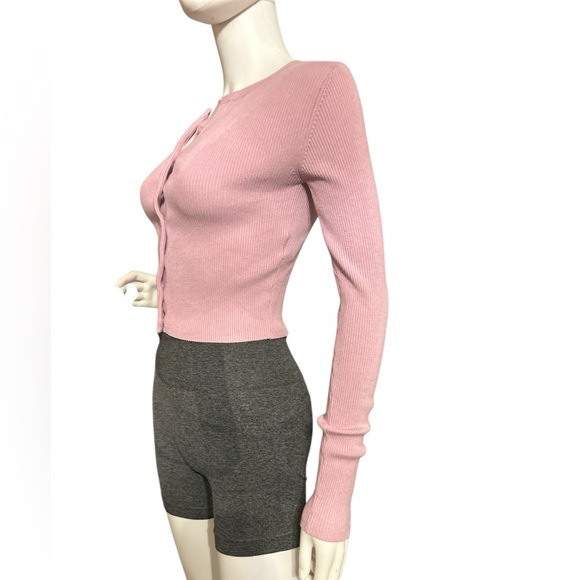Zara pink cropped sweater size S - Picture 2 of 6